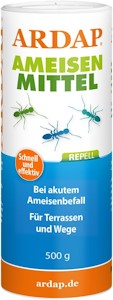ARDAP Repell Ameisenmittel 500g - Ameisenpulver - Ameisenstreumittel - Mittel gegen Ameisen - Ameisenpulver zum Streuen draußen - Ameisenmittel für draußen - Wirkt effektiv bei akutem Befall (PT19)