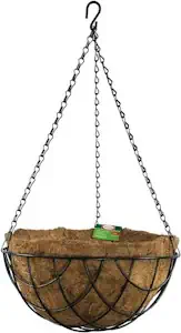 bellissa 1 Stück Hängeampel/Blumenampel – 97738 – Blumentopf – zum bepflanzen außen & innen – XXL – Hanging Basket inkl. Kokoseinsatz Ø55 cm