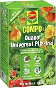 Compo Duaxo Universal Pilz-frei, Bekämpfung von Pilzkrankheiten an Obst, Gemüse, Zierpflanzen und Kräutern, Konzentrat inkl. Messbecher, 150 ml 