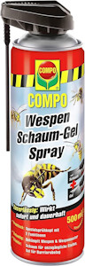 COMPO Wespen Schaum-Gel-Spray inkl. Sprührohr, Wespenschaum als Wespenspray, Sofort- und Langzeitwirkung, 500 ml (1er Pack)   - Jetzt bei Amazon kaufen*