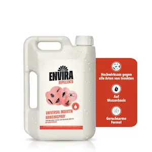 Envira Universal Insekten Abwehrspray 2 Liter - Spray mit Langzeitwirkung gegen Trauermücken, Silberfische, Lebensmittelmotten & weiteres Ungeziefer - Mittel gegen Insekten (PT19)