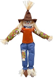 F Fityle 120 cm große stehende Vogelscheuche, Herbst-Vogelscheuchen-Dekoration, Thanksgiving-Vogelscheuchen-Dekoration für Partygeschenke, Zubehör, Veranda und, Bub