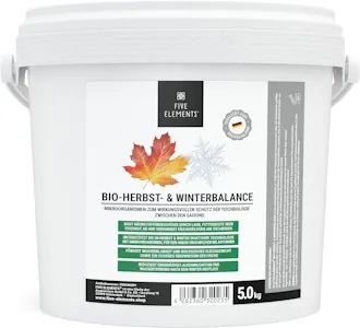 FIVE ELEMENTS Bio-Herbst & Winter-Balance 5 kg | Abbau organischer Belastungen | Teichklärer & sicheres Fisch-Überwintern | weniger Algen im Frühjahr | aktiviert Teichbiologie