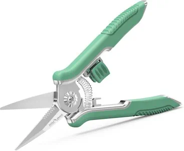 FLORA GUARD 16,5 cm Micro-Tip Gartenschere Beschneiden Snip Trimmen Schere mit Edelstahl (Grün)