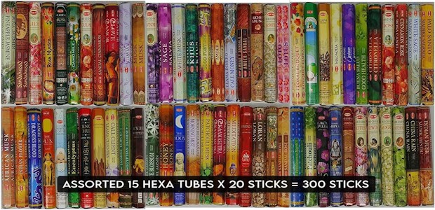 Hem Assorted Incesne (Set of 15 Boxes, 300 Sticks) 