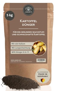 JASKER'S Kartoffeldünger 5 Kg - Für gesunde, Dicke und schmackhafte Kartoffel - Organischer Dünger für Kartoffel