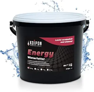 KOIPON Energy 1,5 kg Fischfutter Winter sinkend, Teichfutter 6mm Pellets für japanische Koi, Koifutter als Goldfischfutter und Winterfutter geeignet