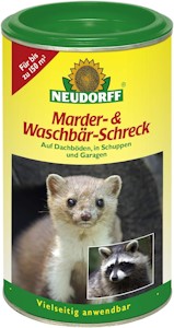 Neudorff Marder- & Waschbär-Schreck gegen Marder und Waschbären auf Dachböden, in Schuppen und Garagen, 300g