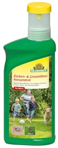 Neudorff Zecken- und Grasmilben Konzentrat befreit Rasenflächen von lästigen Zecken, Gras- und Herbstmilben, Insekten, 500 ml 