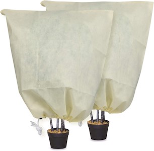 MIXC 2 Stück Pflanzenschutz Winter, 80 * 120 cm winterschutz für Pflanzen, Winterschutz für Kübelpflanzen mit Reißverschluss, winterschutz für palmen draußen, vor Vögeln und Insekten