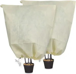 MIXC 2 Stück Pflanzenschutz Winter, 80 * 120 cm winterschutz für Pflanzen, Winterschutz für Kübelpflanzen mit Reißverschluss, winterschutz für palmen draußen, vor Vögeln und Insekten