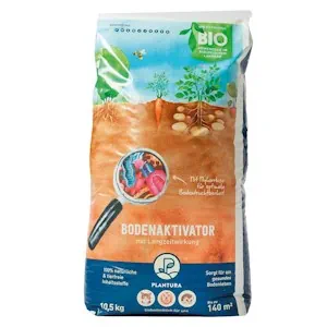 Plantura Bio-Bodenaktivator, mit lebenden Mykorrhiza-Pilzen, Langzeitwirkung, 10,5 kg für 140 m²