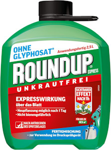 Roundup Unkrautfrei Express, Fertigmischung zur Bekämpfung von Unkräutern und Gräsern, 2,5 Liter Kanister  - Jetzt bei Amazon kaufen*