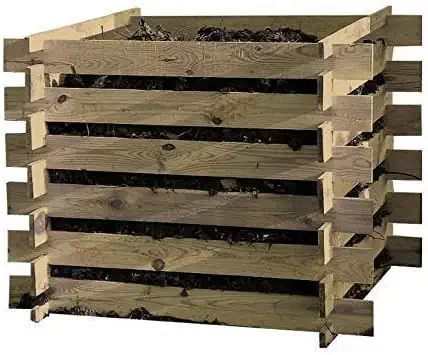 Steckkomposter Holz Kompostsilo Bausatz 100x100x70cm Komposter