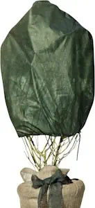 Windhager Winter-Vlies Rosenvlies-Haube Thermovlies Gartenvlies Frostschutz Kälteschutz für Rosen, 3 Stück, 0,75x1 m, 30 g, grün, 06726