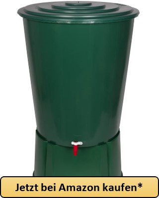 XL Regentonne 310 Liter aus Kunststoff in Grün - Jetzt bei Amazon kaufen*
